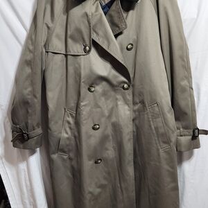 Lauren Ralph Lauren Men's 44L Double-Breasted Trench Coat - Tan
